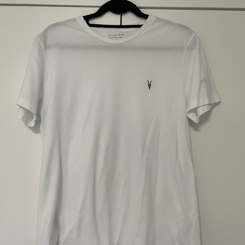 All Saints Classic White Short Sleeve Tee